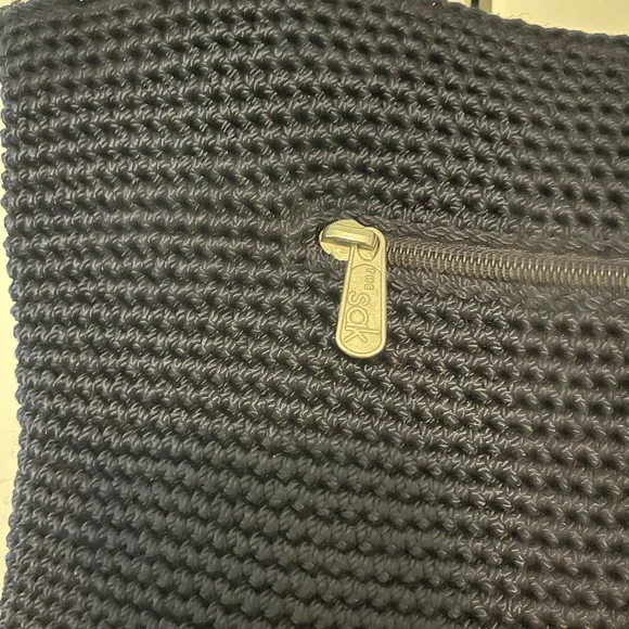 The Sak Black Knit Crochet Shoulder Bag - Picture 2 of 8